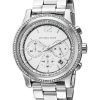 Michael Kors Heidi Chronograph Crystal Silver Dial MK6062 Womens Watch