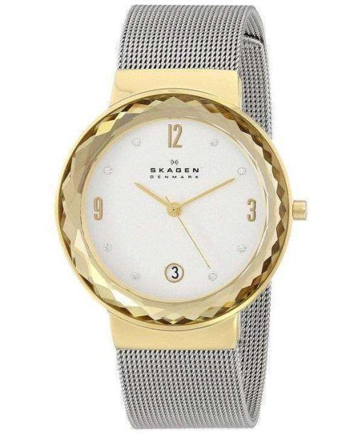 Skagen Leonora Silver Dial Swarovski Crystal Mesh Bracelet SKW2002 Womens Watch