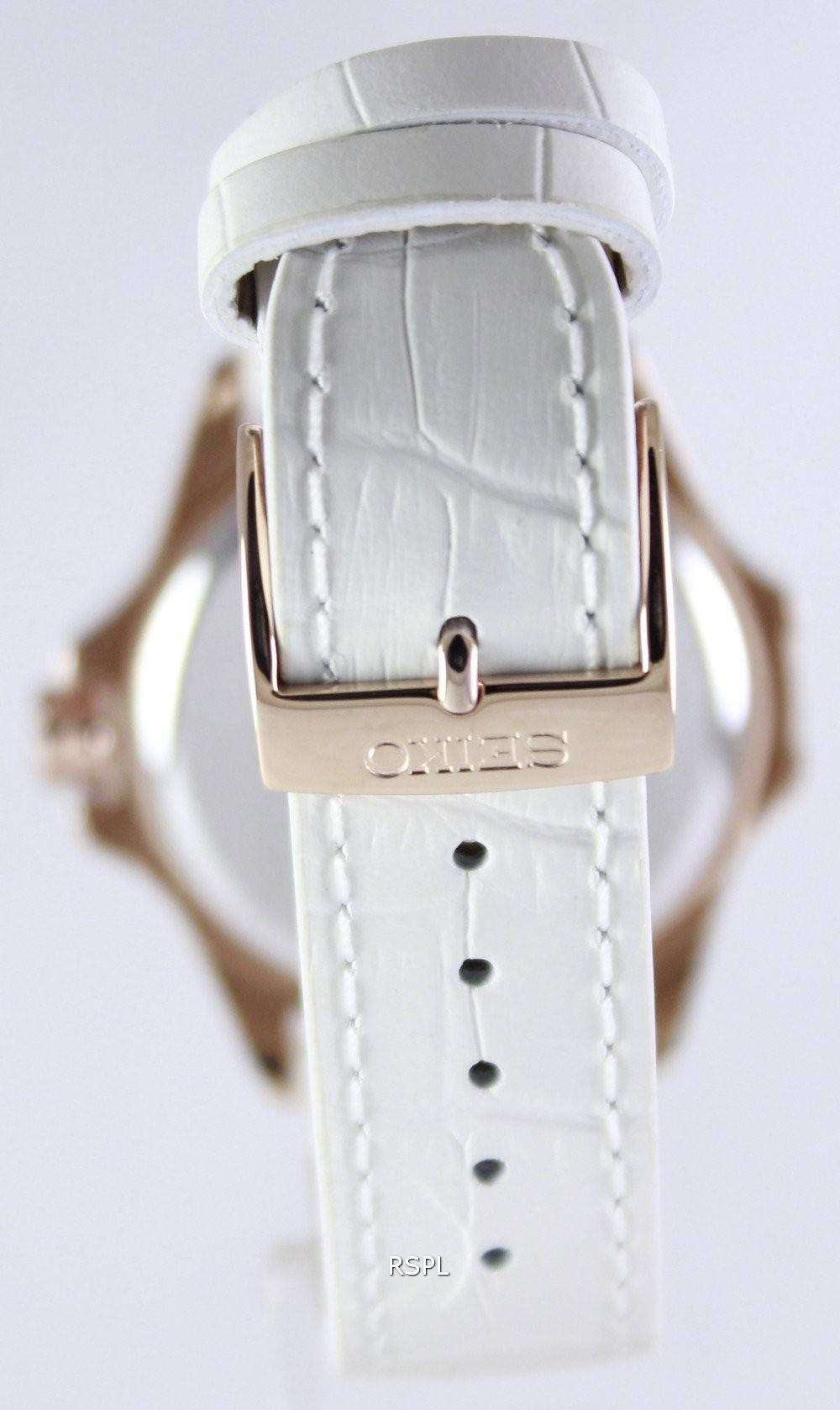 Seiko Quartz Crystals White Dial SUR800P1 SUR800P Women's Watch 3 Seiko Quartz Crystals White Dial SUR800P1 SUR800P Women's Watch