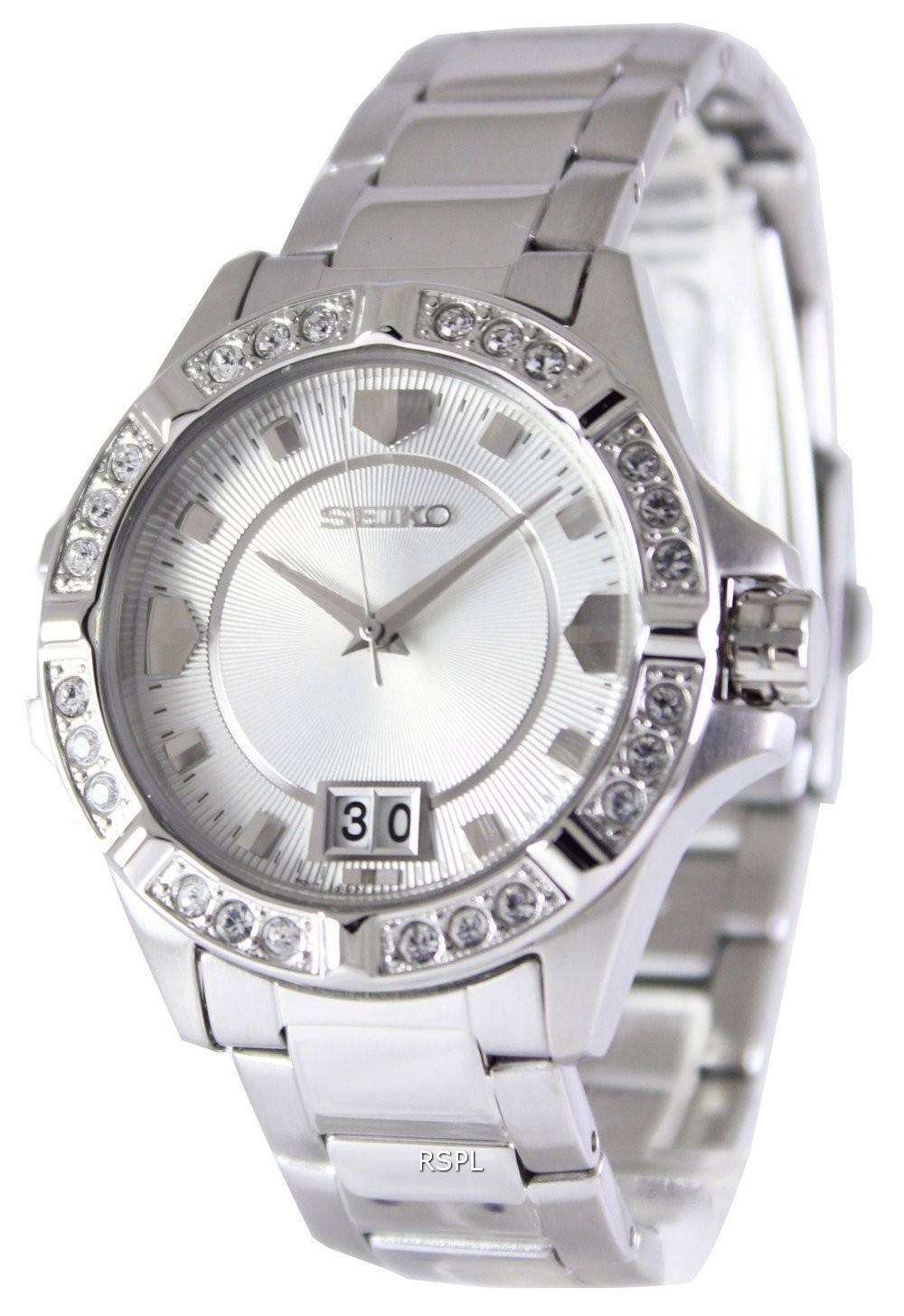 Seiko Quartz Crystals White Dial SUR809P1 SUR809P Women's Watch 1 Seiko Quartz Crystals White Dial SUR809P1 SUR809P Women's Watch