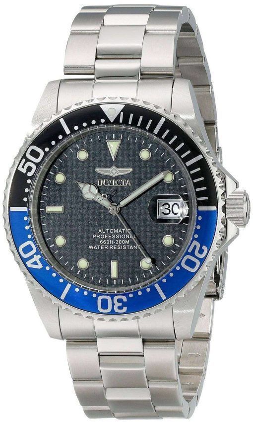 Invicta Pro Diver Automatic 200M WR Black Dial Stainless Steel 15584 Men's Watch