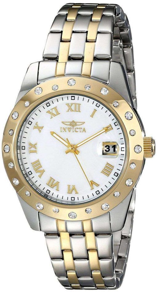Invicta Angel Mother Of Pearl Dial Date Display 17489 Women's Watch