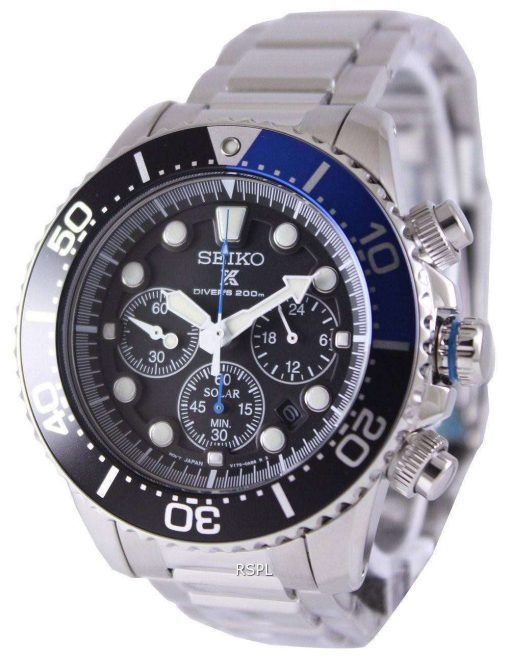 Seiko Solar Chronograph Divers SSC017P1 Mens Watch