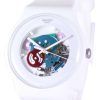 Swatch Originals White Lacquered Swiss Quartz SUOW100 Unisex Watch