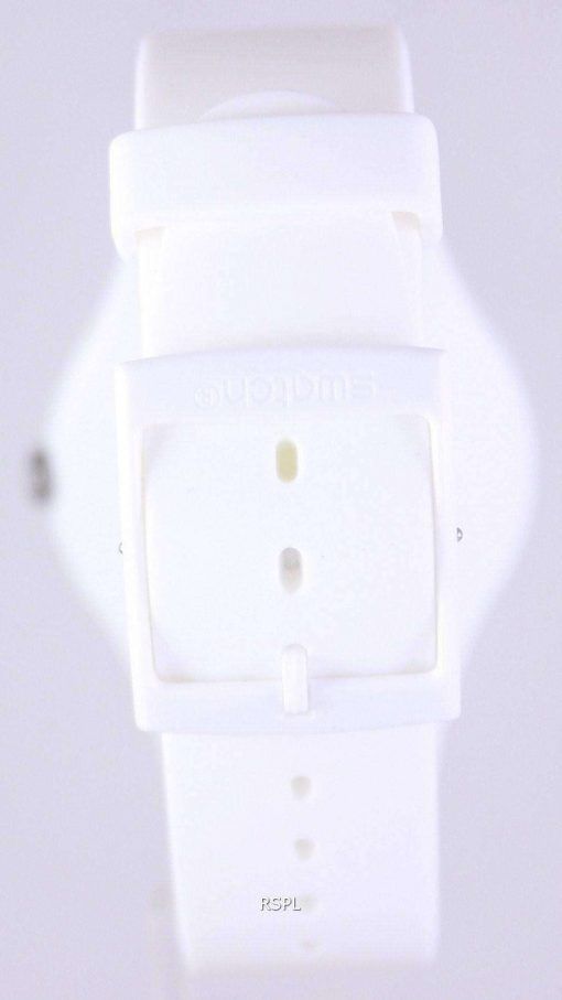 Swatch Originals White Lacquered Swiss Quartz SUOW100 Unisex Watch