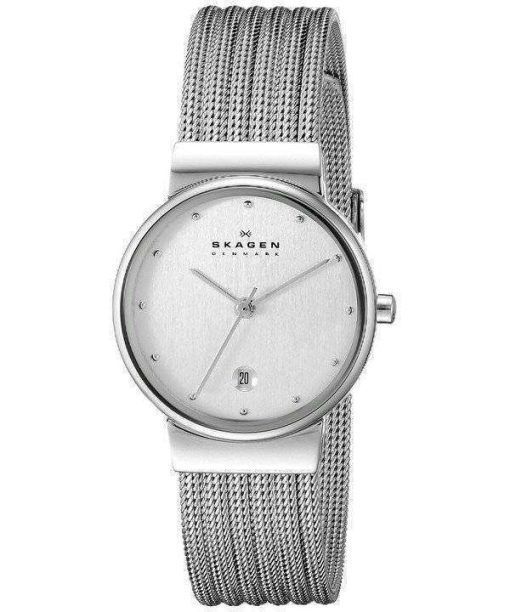 Skagen Silver Tone Mesh Bracelet 355SSS1 Womens Watch