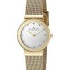 Skagen Freja Gold Tone Mesh Bracelet Crystallized 358SGGD Womens Watch