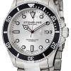 Stuhrling Original Regatta Espora Aquadiver Diver Silver Dial 417.01 Mens Watch