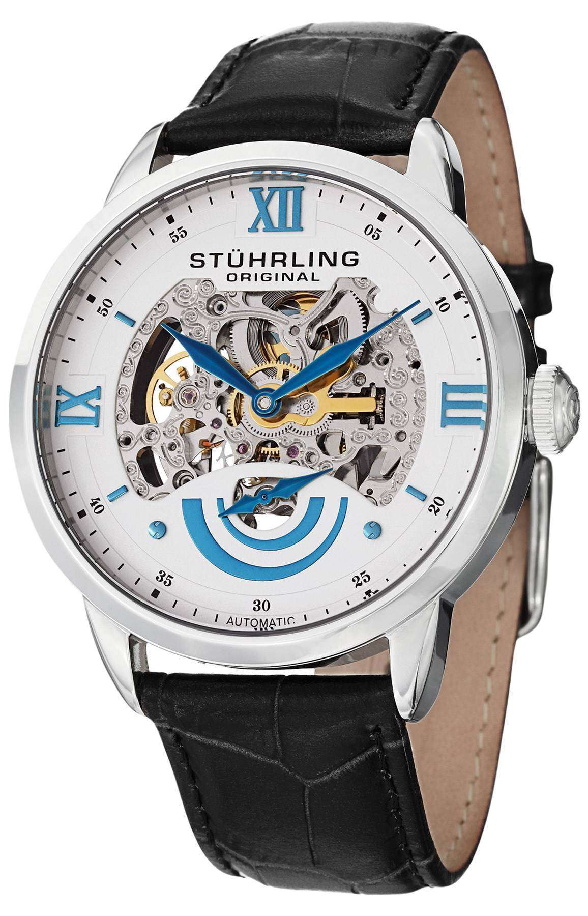 Stuhrling Original Executive II Automatic White Skeleton Dial 574 Stuhrling Original Executive II Automatic White Skeleton Dial 574.01 Mens Watch