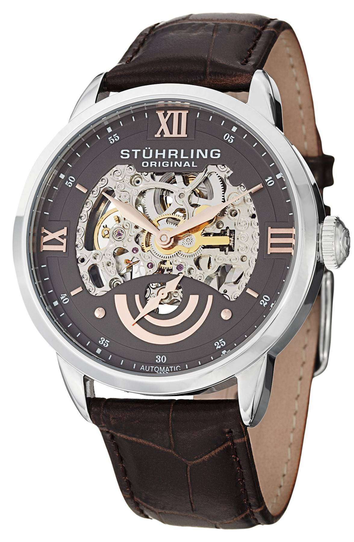 Stuhrling Original Executive II Automatic Grey Skeleton Dial 574 Stuhrling Original Executive II Automatic Grey Skeleton Dial 574.03 Mens Watch