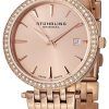 Stuhrling Original Soiree Swiss Quartz Swarovski Crystals 579.04 Womens Watch