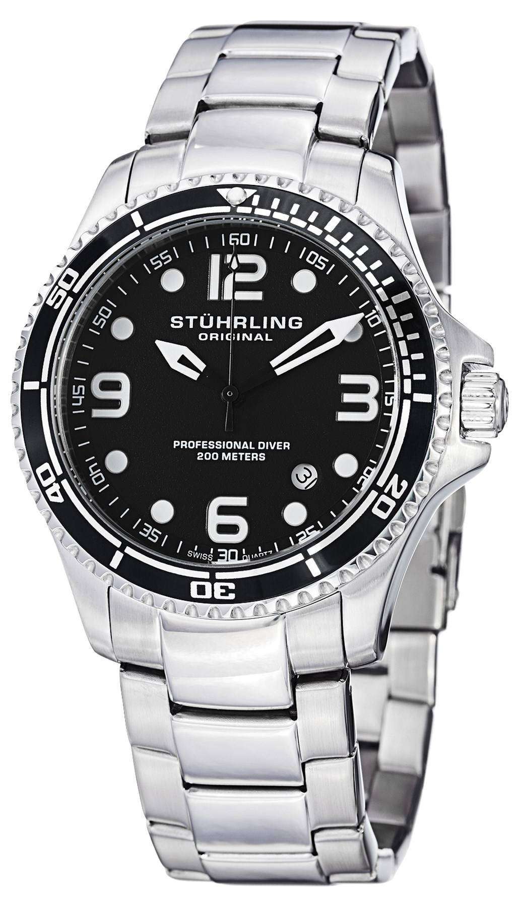 Stuhrling Original Aquadiver Grand Regatta Swiss Quartz 593 Stuhrling Original Aquadiver Grand Regatta Swiss Quartz 593.332D11 Mens Watch