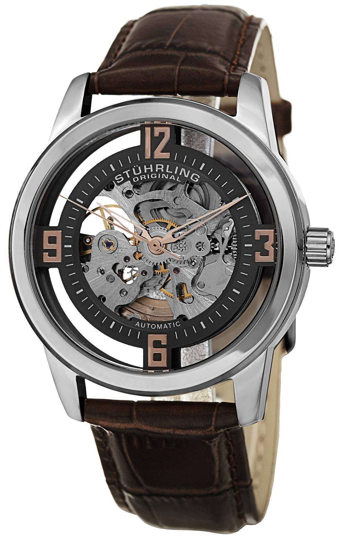 Stuhrling Original Winchester Automatic Self-Wind Skeleton 877 Stuhrling Original Winchester Automatic Self-Wind Skeleton 877.03 Mens Watch