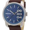 Diesel Not So Basic Quartz Blue Dial Brown Leather DZ1512 Mens Watch