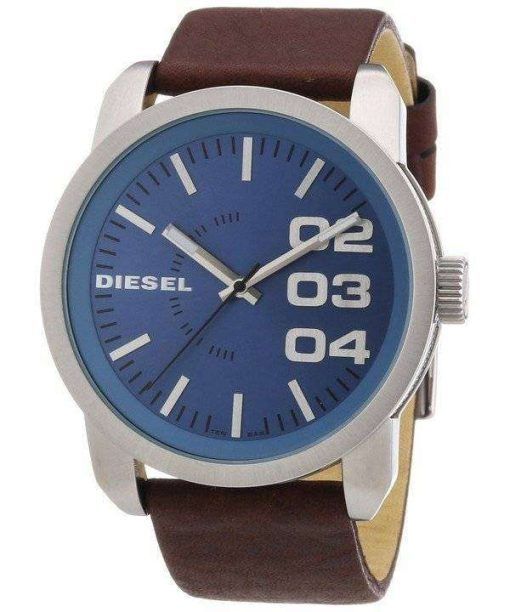 Diesel Not So Basic Quartz Blue Dial Brown Leather DZ1512 Mens Watch