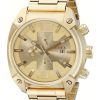 Diesel Overflow Quartz Chronograph Champagne Dial Gold-tone DZ4299 Mens Watch