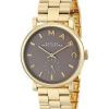 Marc By Marc Jacobs Baker Quartz Grey Dial Gold Plated MBM3281 Womens Watch