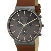 Skagen Ancher Chronograph Brown Leather SKW6106 Mens Watch