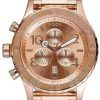 Nixon Quartz Chronograph Rose Gold-Plated 200M A037-897-00 Mens Watch