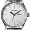 Nixon Sentry SS Silver Dial A356-130-00 Mens Watch