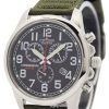 Citizen Eco-Drive Chronograph Green Canvas Strap 100M AT0200-05E Men's Watch