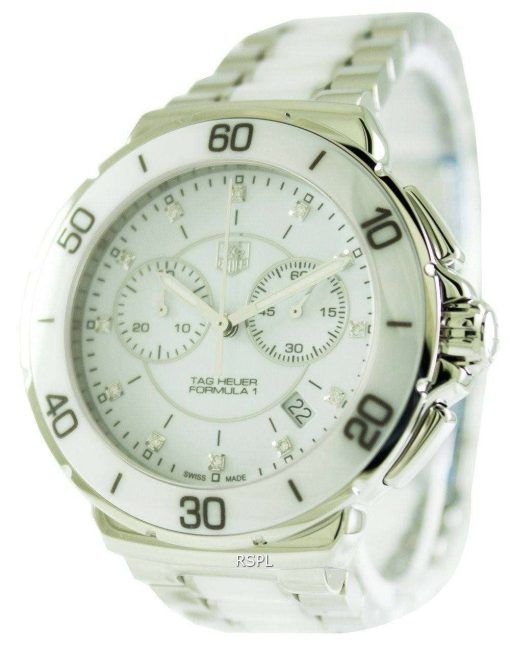 Tag Heuer Formula One Chronograph Diamond White Dial CAH1211.BA0863 Women's Watch