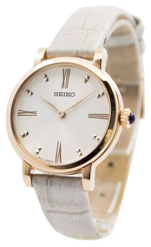 Seiko Quartz Leather Strap SFQ812P1 SFQ812P Women's Watch
