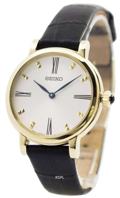 Seiko Quartz Leather Strap SFQ814P2 Women's Watch