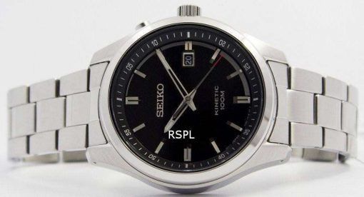 Seiko Kinetic Black Dial 100M SKA719P1 SKA719P Men's Watch