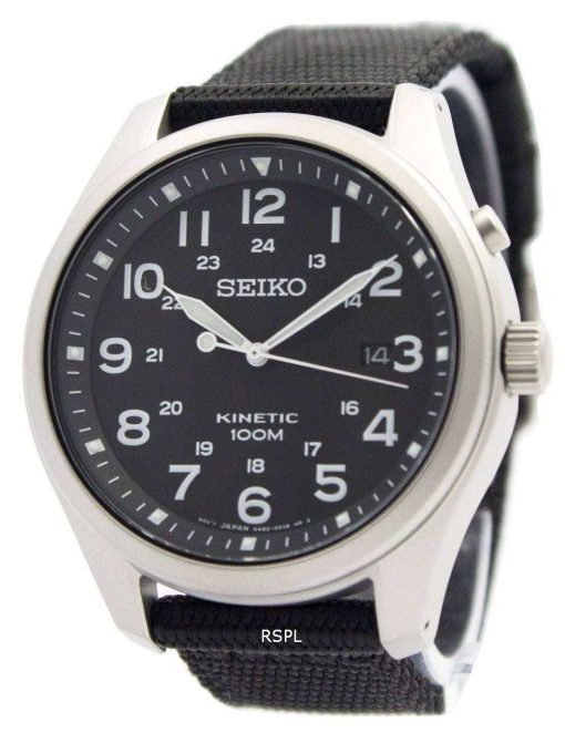 Seiko Kinetic Black Dial 100M SKA727P1 SKA727P Men's Watch