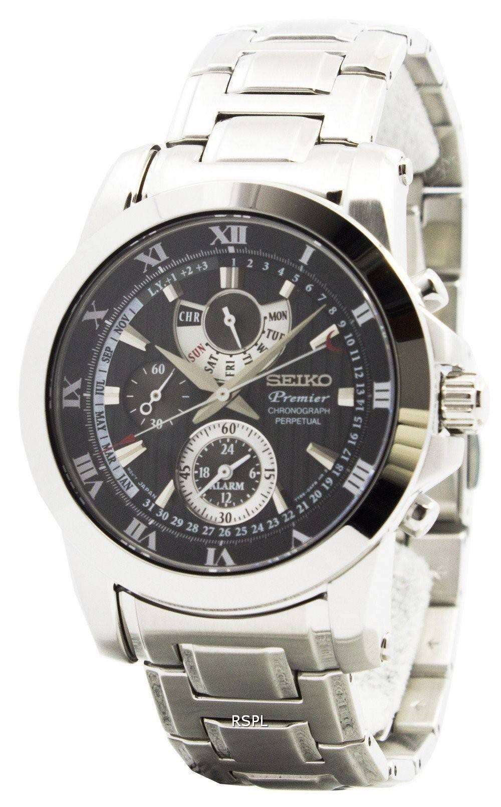 Seiko Premier Chronograph Perpetual Calendar SPC161P1 SPC161P Mens Watch 1 Seiko Premier Chronograph Perpetual Calendar SPC161P1 SPC161P Mens Watch