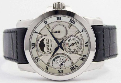 Seiko Premier Kinetic Direct Drive Moon Phase SRX011P2 Men's Watch