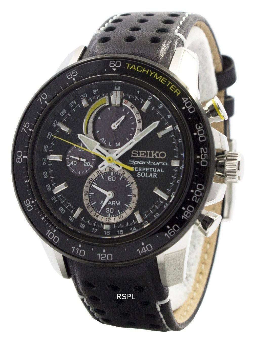 Seiko Sportura Solar Chronograph Perpetual SSC361P1 SSC361P Mens Watch 1 Seiko Sportura Solar Chronograph Perpetual SSC361P1 SSC361P Mens Watch