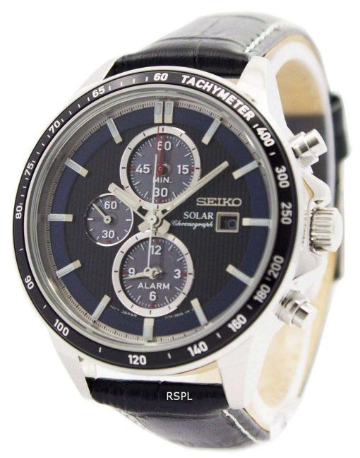 Seiko Solar Chronograph Alarm SSC437P1 SSC437P Men's Watch