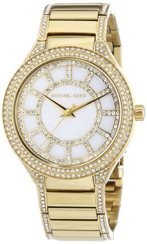 Michael Kors Kerry Crystal Accent Gold Tone MK3312 Women's Watch