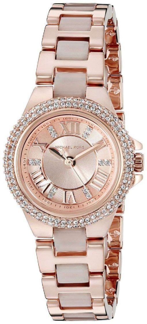 Michael Kors Petite Camille Rose Gold Tone Crystals MK4292 Women's Watch