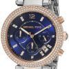 Michael Kors Parker Chronograph Two Tone Crystals MK6141 Women's Watch
