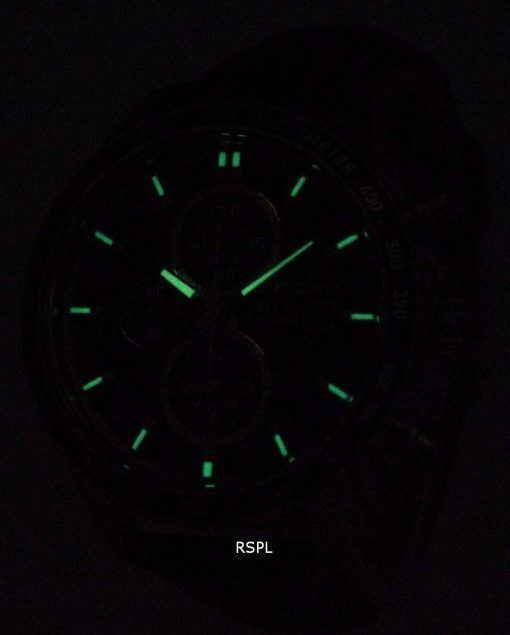 Seiko Solar Chronograph Alarm SSC437P1 SSC437P Men's Watch