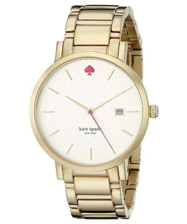 Kate Spade New York Gramercy Gold Tone Stainless Steel 1YRU0009 Womens Watch 1 Kate Spade New York Gramercy Gold Tone Stainless Steel 1YRU0009 Womens Watch