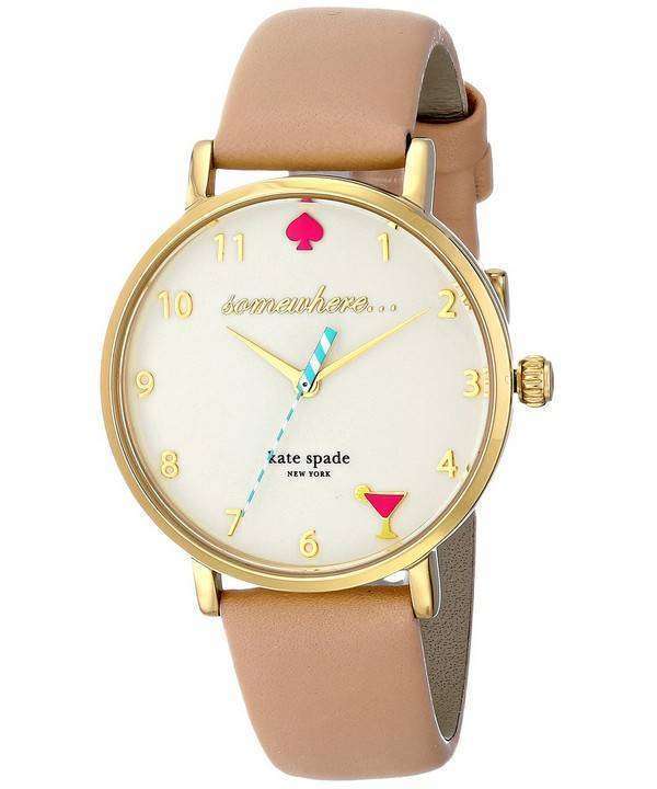 Kate Spade New York Metro Quartz Leather Strap 1YRU0484 Womens Watch 1 Kate Spade New York Metro Quartz Leather Strap 1YRU0484 Womens Watch