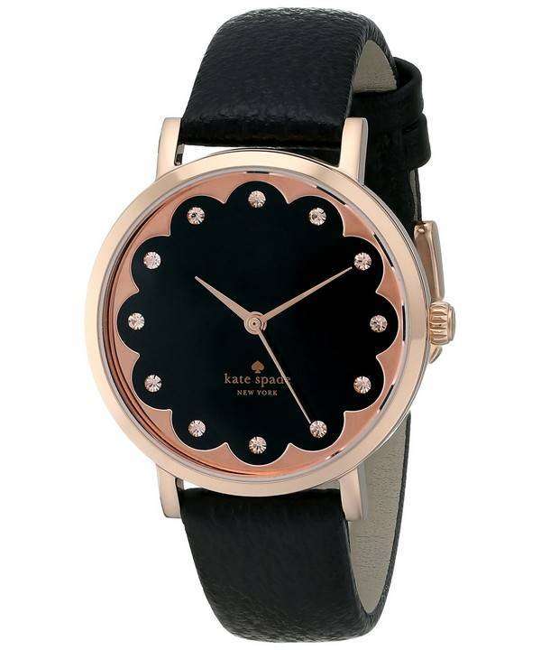 Kate Spade New York Scallop Metro Rose Gold Crystals 1YRU0583 Womens Watch 1 Kate Spade New York Scallop Metro Rose Gold Crystals 1YRU0583 Womens Watch