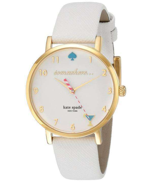 Kate Spade New York Metro Quartz White Enamel Dial 1YRU0765 Womens Watch 1 Kate Spade New York Metro Quartz White Enamel Dial 1YRU0765 Womens Watch