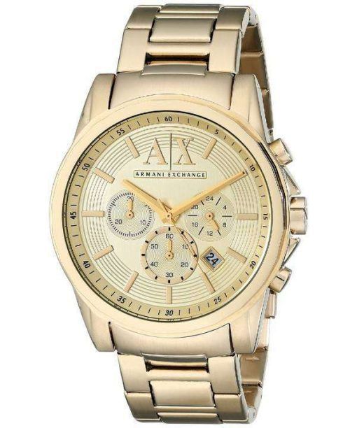 Armani Exchange Quartz Chronograph Gold Tone AX2099 Men's Watch