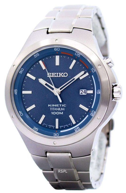 Seiko Kinetic Titanium Power Reserve SKA711 SKA711P1 SKA711P Mens Watch