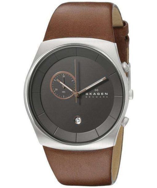 Skagen Havene Chronograph Quartz Leather Strap SKW6085 Mens Watch