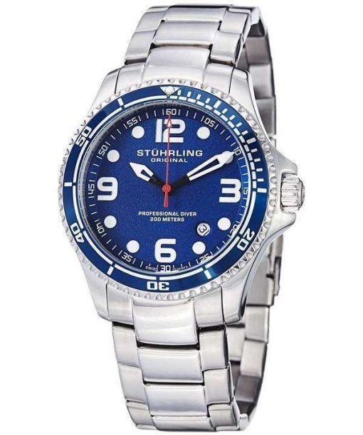 Stuhrling Original Aquadiver Specialty Grand Regatta Swiss Quartz HN593.33 Mens Watch