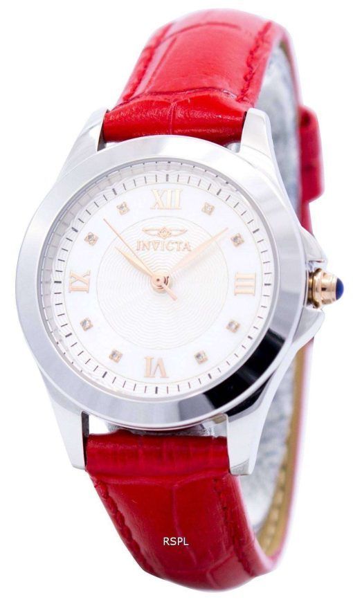 Invicta Angel Diamond-Accented Quartz Leather Strap 12544 Women's Watch