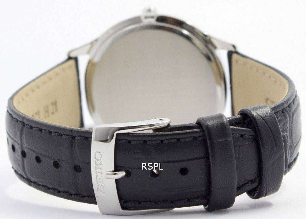 Seiko Quartz Sapphire Glass Black Dial SGEH53P2 Mens Watch 5 Seiko Quartz Sapphire Glass Black Dial SGEH53P2 Mens Watch