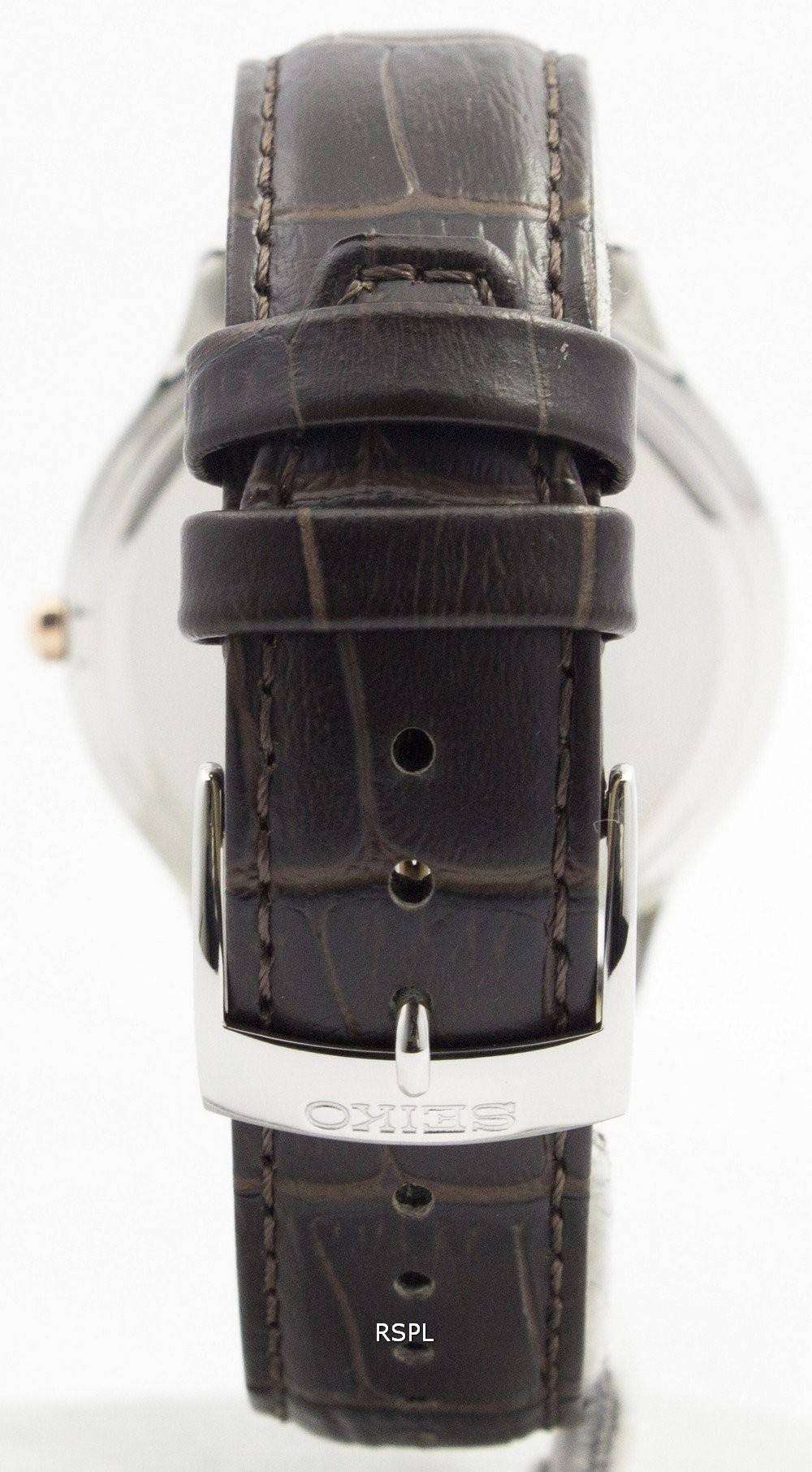 Seiko Quartz Sapphire Glass Silver Dial SGEH55P1 SGEH55P Mens Watch 3 Seiko Quartz Sapphire Glass Silver Dial SGEH55P1 SGEH55P Mens Watch