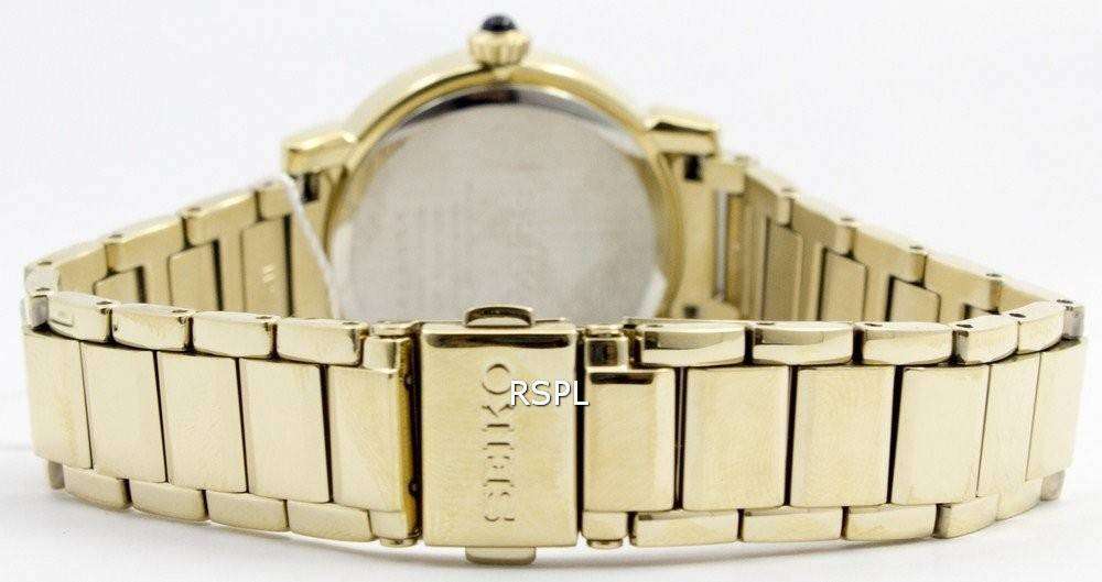 Seiko Quartz Gold Tone Cabochon Crown SRZ450P1 SRZ450P Womens Watch 5 Seiko Quartz Gold Tone Cabochon Crown SRZ450P1 SRZ450P Womens Watch